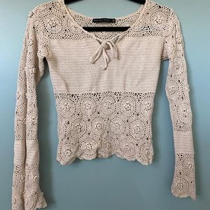 Bette Paige crochet long sleeve